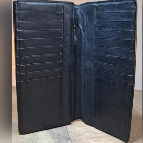 Bottega Veneta Intrecciato Multi Color Block Fold Over Wallet - Picture 9 of 14